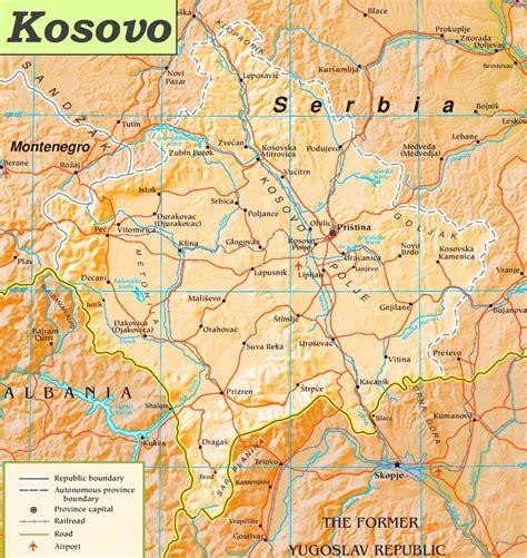 Karte vom kosovo kosovo politische karte lizenzfreies bild. Kosovo politische karte