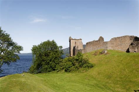 Urquhart Castle On Loch Ness Scotland Stock Photo Image Of Rampart