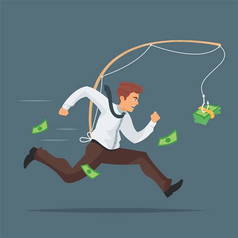 Businessman Chasing Money Pre Designed Illustrator Graphics
