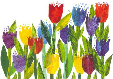 Eric Carle Postcard Tulips The Eric Carle Museum Of Picture Book Art