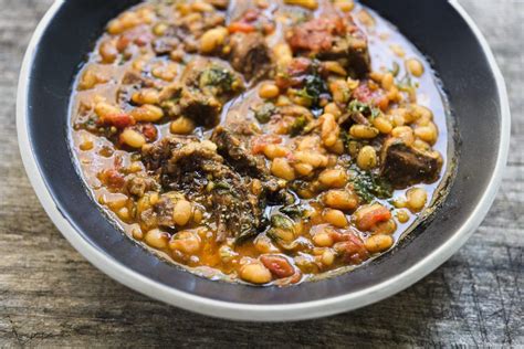 Real simple bean and bacon soup. A One-Pot White Bean Stew to Put on Repeat This Winter | Bean stew, Dinner recipies, White beans