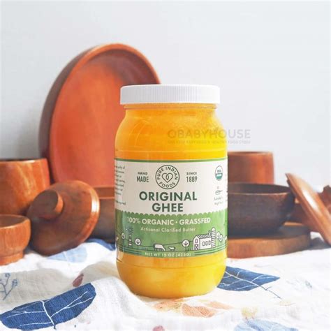 Pure Indian Foods Organic Grass Feed Original Ghee Gr