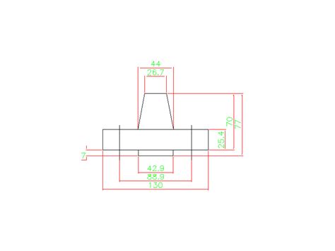 Weld Neck Flange 0 3 4 Inch Class 1500 Free CAD Block And AutoCAD Drawing