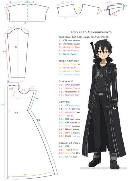 21 Anime Sewing Patterns Ailakyulaekah