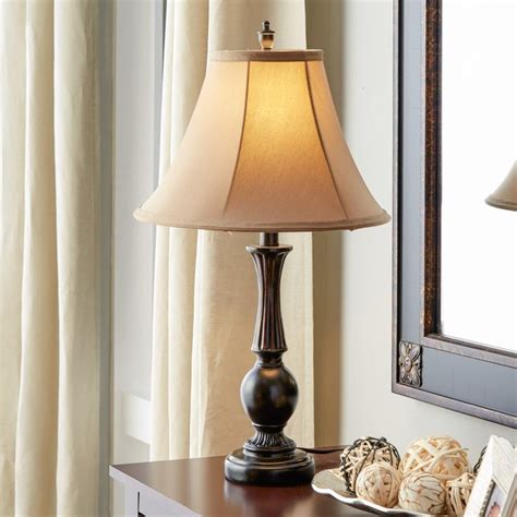 Andover Mills 24 H Table Lamp With Bell Shade Lamp Table Table Lamp