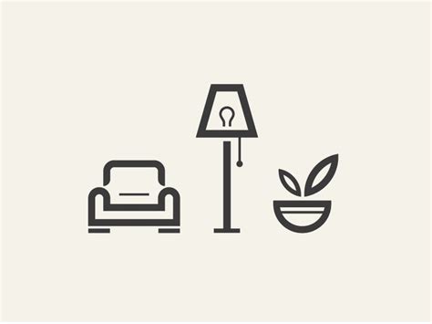 Furniture Icons Logo Design Inspiration Branding Logo Design Logo