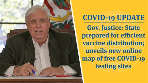Covid 19 Update Gov Justice State Prepared For Efficient Vaccine