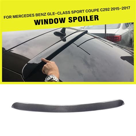 Carbon Fiber Frp Rear Roof Spoiler Window Lip Wing For Mercedes Benz