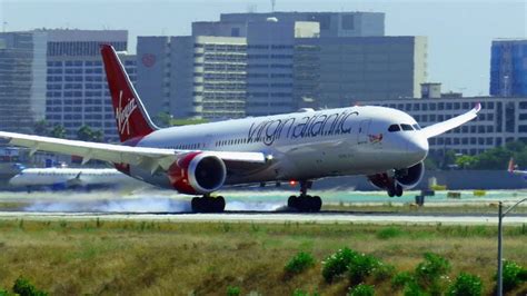 Virgin Atlantic Boeing 787 9 Dreamliner G Vbzz Landing At Los Angeles
