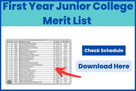 Fyjc 1st Merit List 2023 Link Check Latest Updates
