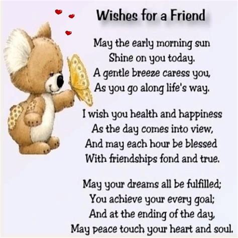 Beautiful Poem On Wishes 4 A Friendhappiness Page Via Facebook