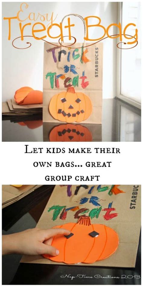Diy Halloween Treat Bags Easy Kids Craft Life Sew Savory