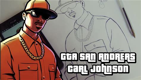 Gta San Andreas Desenhando Carl Johnson Cj Drawing Carl Johnson