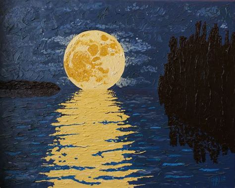 Yellow Moon Philips Oil Paintings Paintings And Prints Landscapes