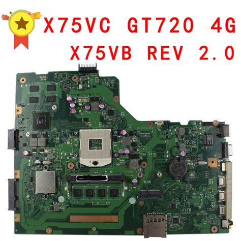 X75vc Motherboard X75vb Rev20 Mainboard Graphic Gt720 4g Memory On