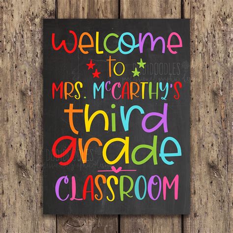 Classroom Poster Classroom Welcome Teacher Poster Classroom Etsy