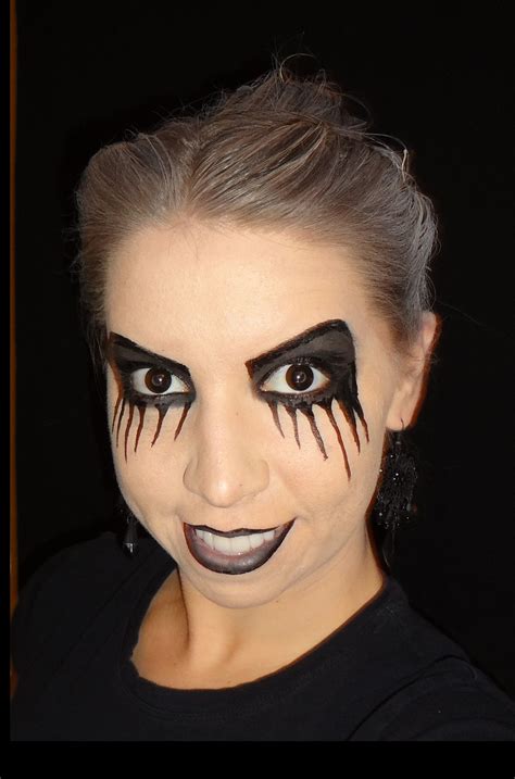 Halloween Makeup Black Eyes Sinister With Images Black Halloween