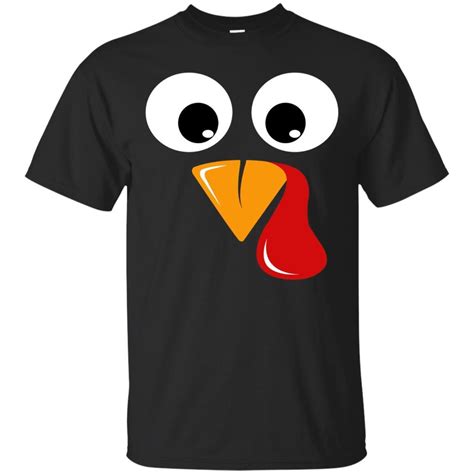 Funny Thanksgiving T Shirt Turkey Face Shirt Minaze