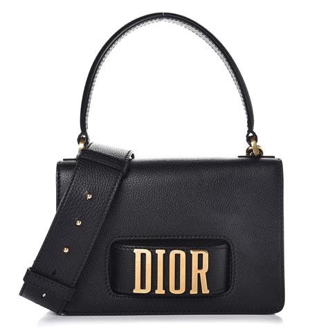 Christian Dior Grained Calfskin Diorevolution Top Handle Flap Bag
