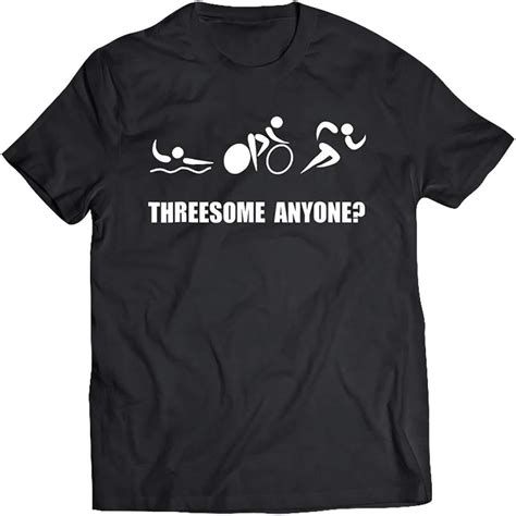 Threesome Anyone Funny Triathlon T Shirt Hoodie