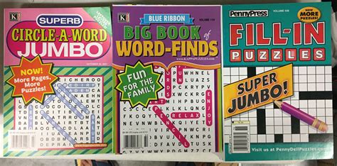 3 Kappa Circle A Word Jumbo Big Book Word Finds And Pennypress Fill In