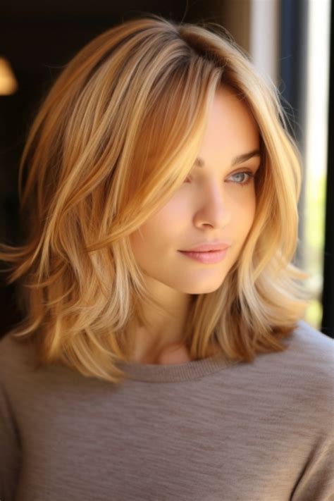 Honey Blonde Tendrils Bring Warmth To Your Face And Work Beautifully