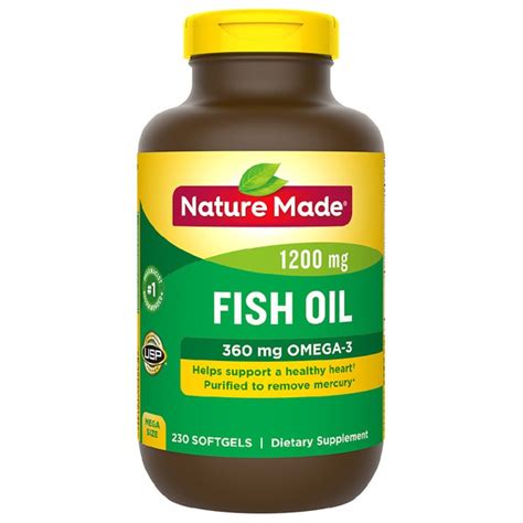 Nature Made Nature Made Fish Oil 1200 Mg Softgels Mega Size N A 2
