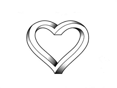 Love Heart Line Drawing At Getdrawings Free Download