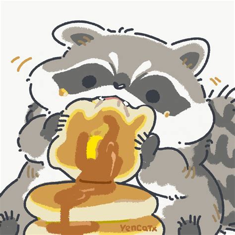 Twitter Cute Animal Drawings Cute Raccoon Cute Little Drawings