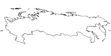 Blank Outline Map Of Russia Schools At Look