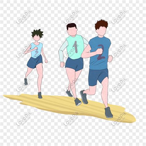 Lari estafet adalah olahraga atletik lari yang membawa tongkat dan dimainkan secara kelompok. Gambar Orang Lomba Lari Kartun