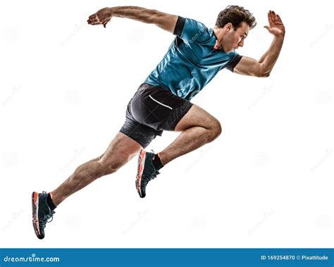 Man Runner Running Sprinter Sprinting Stock Photography Cartoondealer