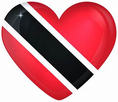 Trinidad Flag Tobago Heart National Flags Transparent