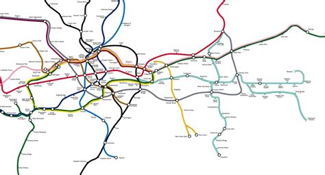Tube Map Now With Docklands Digital Urban
