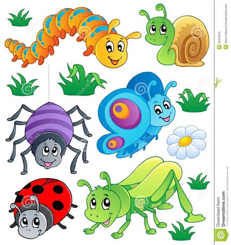 Cute Bugs Collection 1 Royalty Free Stock Image Image