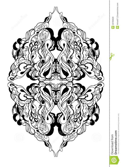 Abstract Graphic Design In Black And White Stock Vector Illustration