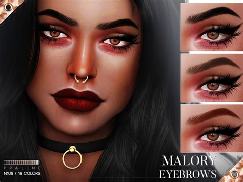 Malory Eyebrows N108 By Pralinesims At Tsr Sims 4 Updates