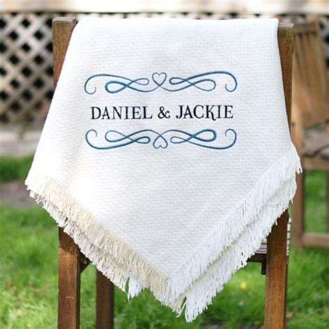Maybe you would like to learn more about one of these? Personalized Embroidered Couples Afghan Throw - Gifts ...