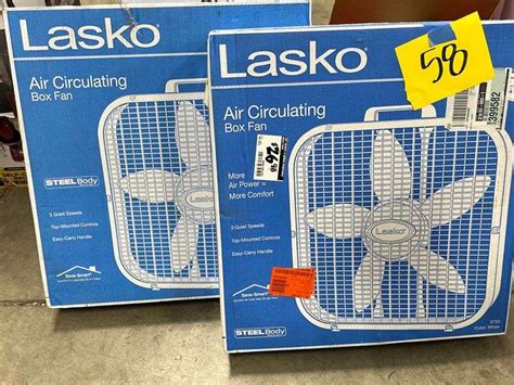 2 Lasko Fans In Boxes Earls Auction Company