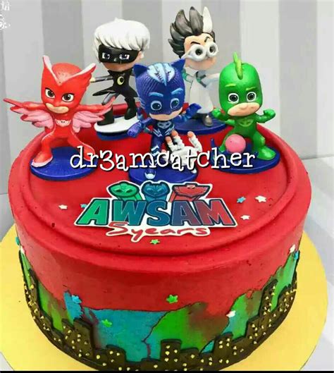 Pj masks birthday cake!chyna b sweets. PJ Mask cake toppers, Babies & Kids, Toys & Walkers on ...