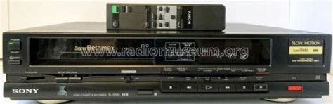 Super Betamax Video Cassette Recorder R Player Sony Corporation Radiomuseum