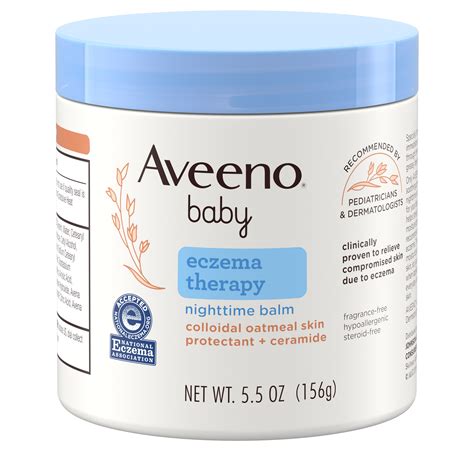 Aveeno Baby Eczema Therapy Nighttime Balm With Natural Oatmeal 55 Oz