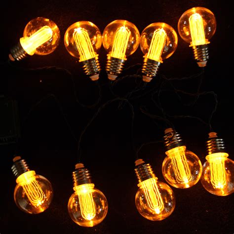Retro Edison Bulb Fairy Lights Battery Operated