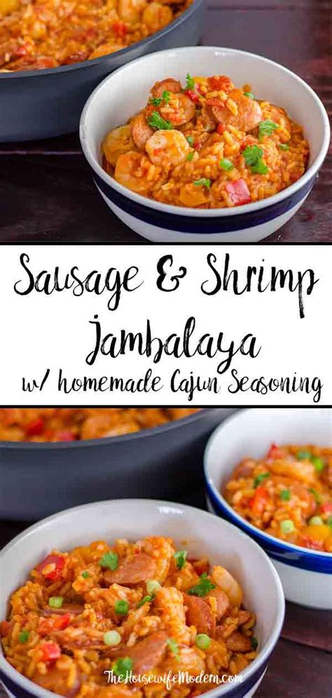 Smoked Sausage And Shrimp Jambalaya With Homemade Seasoning Recipe
