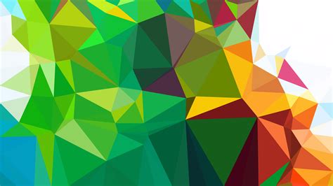 Free Abstract Colorful Polygonal Triangle Background