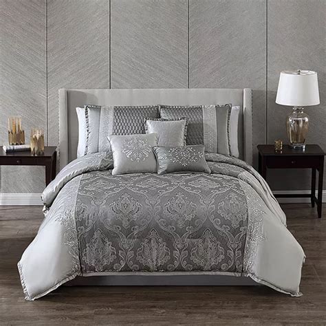 Riverbrook Home Kolina 7 Pc Jacquard Comforter Set Color Silver