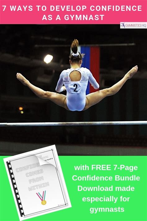 7 Ways To Develop Confidence As A Gymnast Gymnastics Quotes Gymnastics Skills Gymnastics