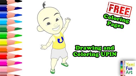 Upin Ipin Drawing And Coloring Upin Free Coloring Pages Youtube