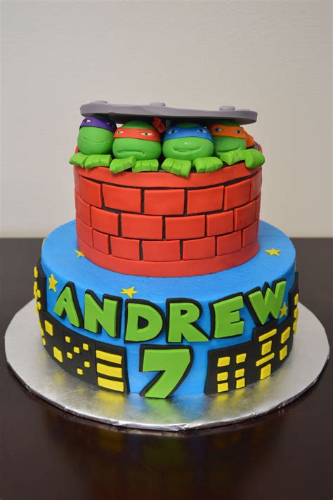 Teenage Mutant Ninja Turtles Cake In Ninja Turtle Birthday Cake Turtle Birthday Cake