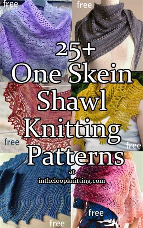 One Skein Shawl Knitting Patterns Beautiful Skills Crochet Knitting